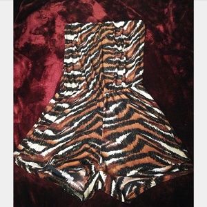 Tiger print romper
